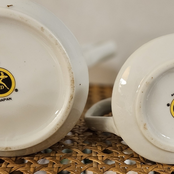 Vintage Sugar bowl and creamer, Double Rose Design, Japan FTD 1979 - Picture 3 of 6